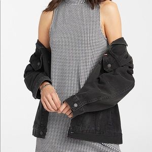 Simons Twik Plaid Flannel Mockneck Dress